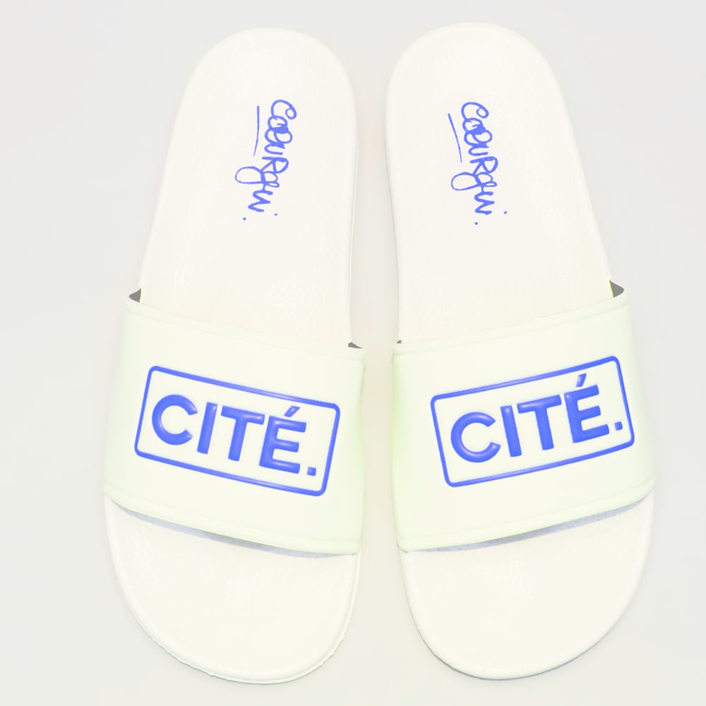 Claquettes (Slipers) "CITE." [BLUE] (W)
