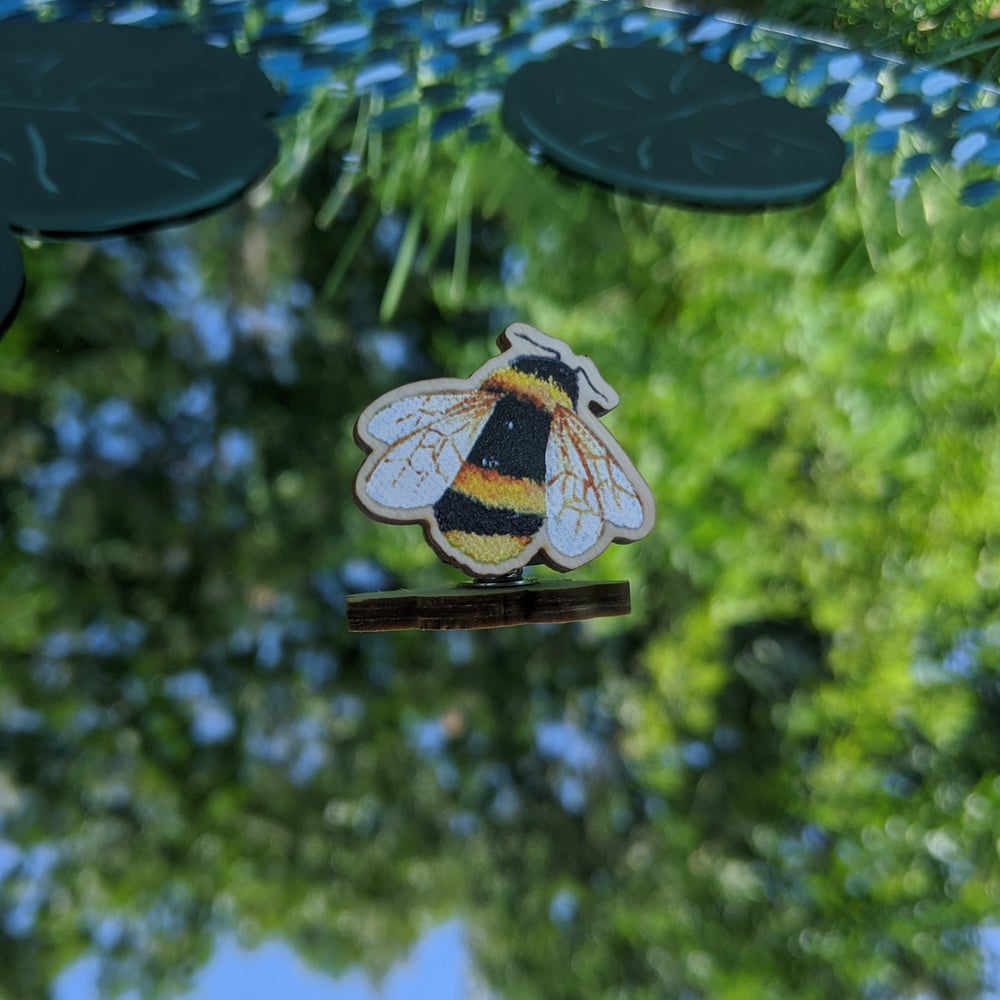 Image of Tiny Bee Wooden Pin