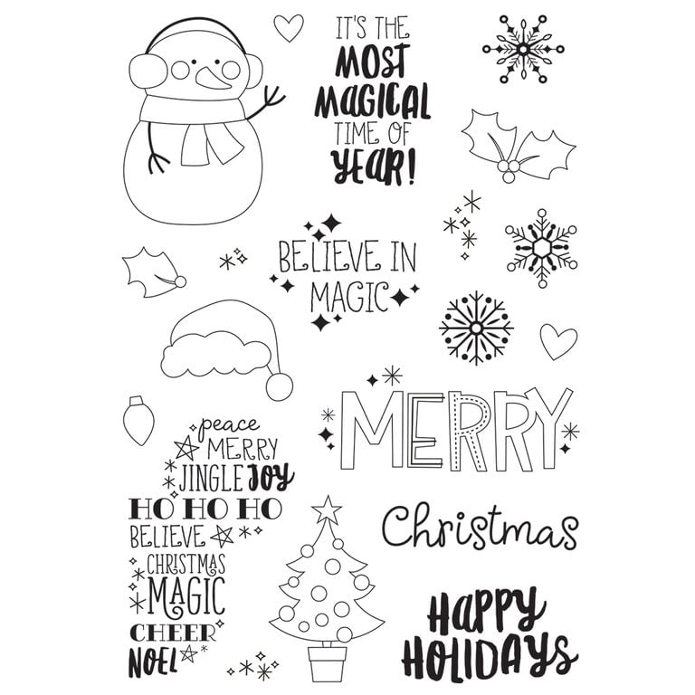 Image of Say Cheese Holiday Clear Stamp Sets