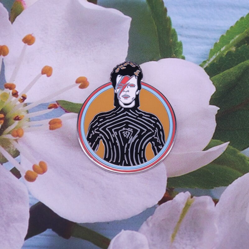 Bowie inspired Fashion Design Badge