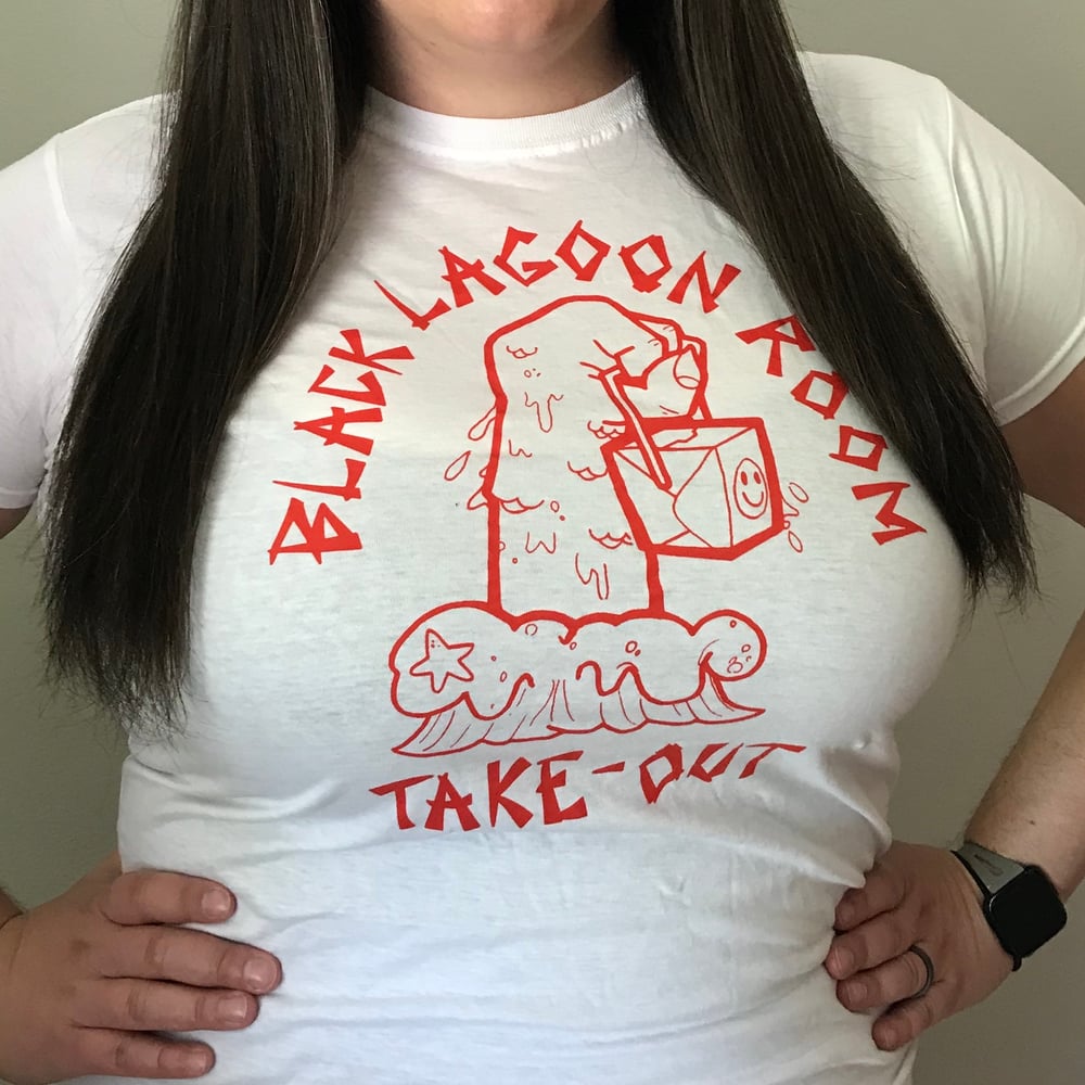 BLACK LAGOON ROOM Take-Out Ladies Cut Logo T-Shirt 