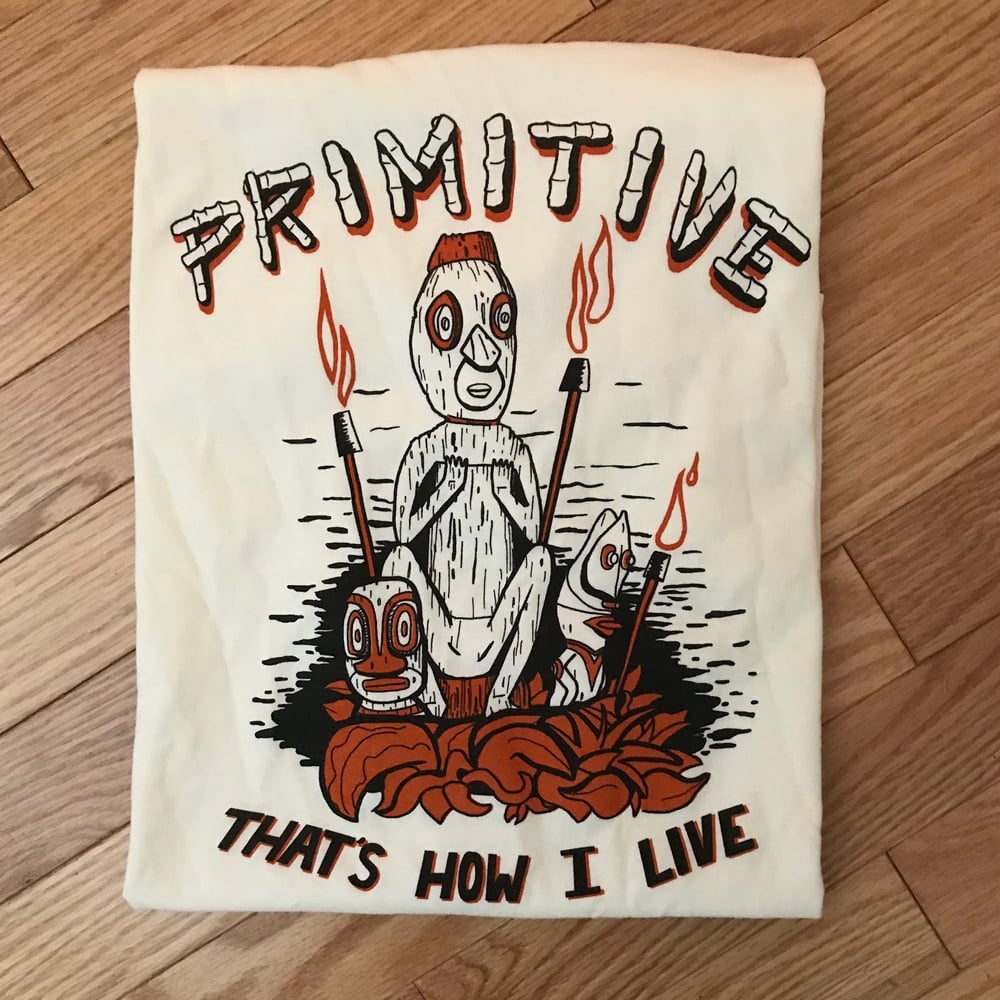 PRIMITIVE - THAT'S HOW I LIVE Tiki/Cramps mash-up Ladies Size T-Shirt