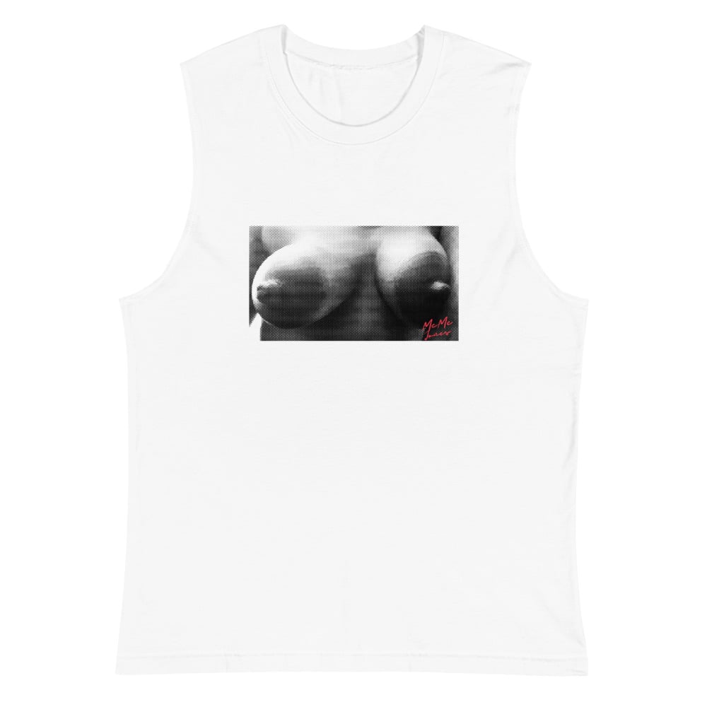 Image of NIPPLE ORGASM MEME JONES Muscle Shirt
