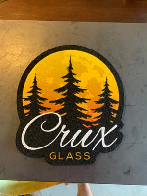 Image of Crux Glass Tree Logo Mat