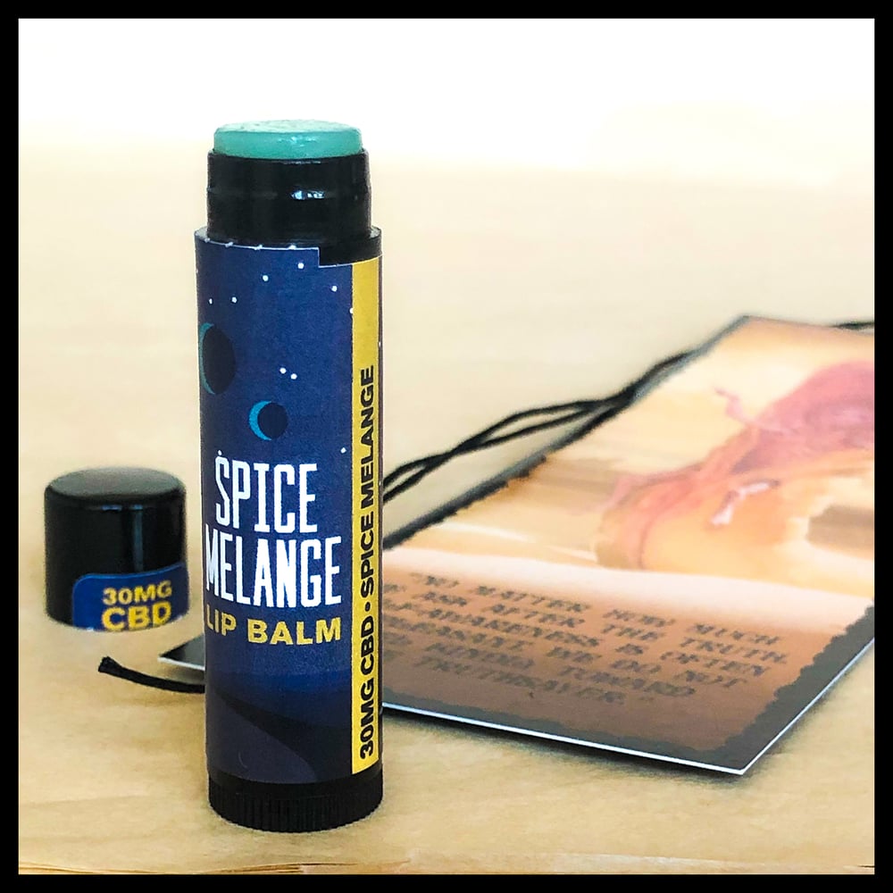 Image of 2 for $15 Spice Melange Lip Balm + God Emperor Leto Bookmark