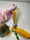 Yellow & Green Butterfly Safety Keychain 