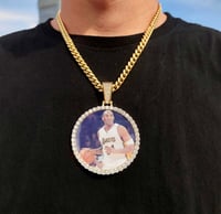 Image 1 of HD Photo/Engraved large photo Pendant