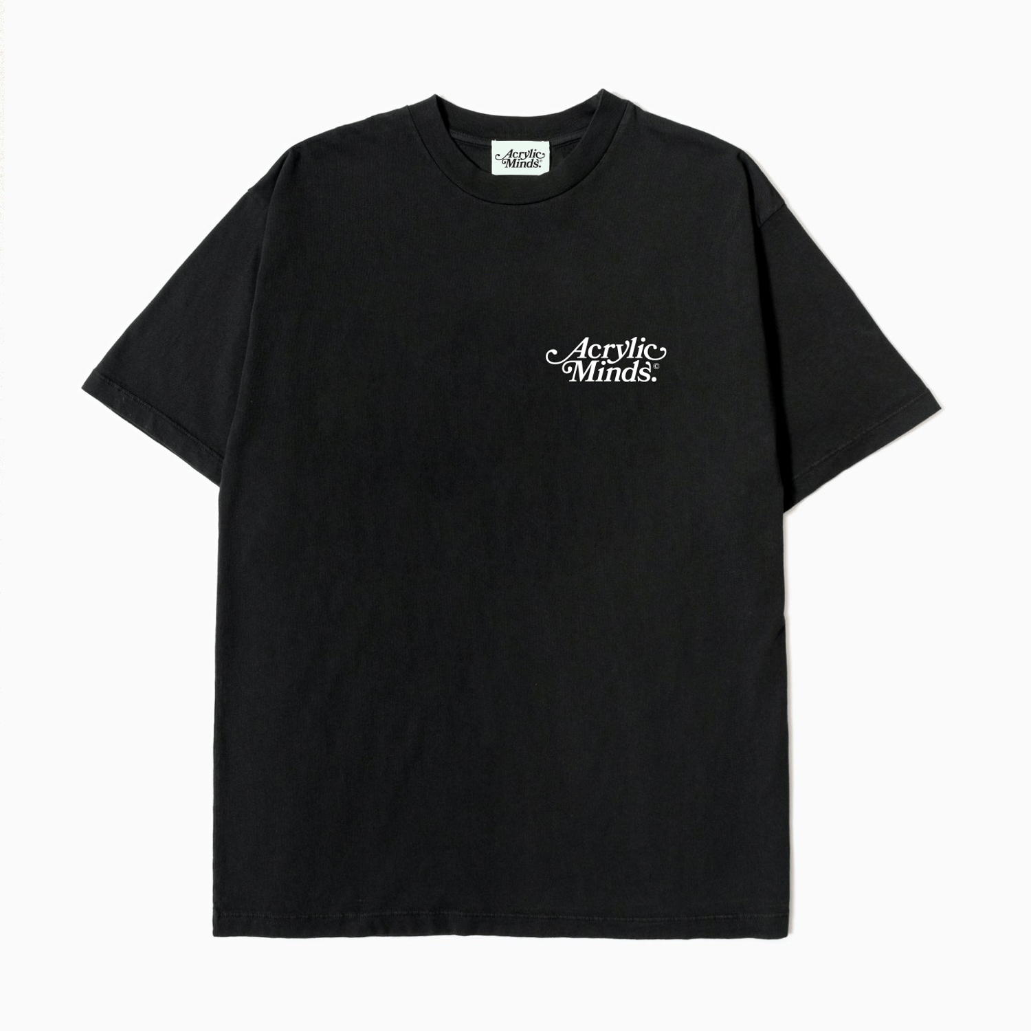 Acrylic Minds White Logo T-Shirt