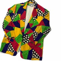 Image 1 of Straight Out The 80s Colorful Vintage Blazer