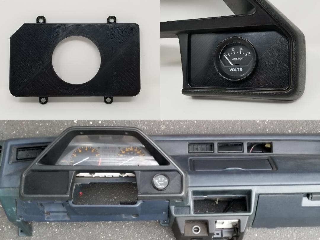 8487 Honda CRX Climate Control Gauge Pod 3d Printed Car Parts by Gregparts LLC