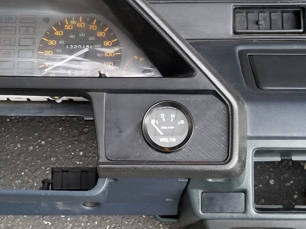 8487 Honda CRX Climate Control Gauge Pod 3d Printed Car Parts by Gregparts LLC