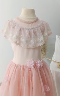 Image 3 of Tulle dress for photoshoots - Silvia -size 122 - pink - photo props
