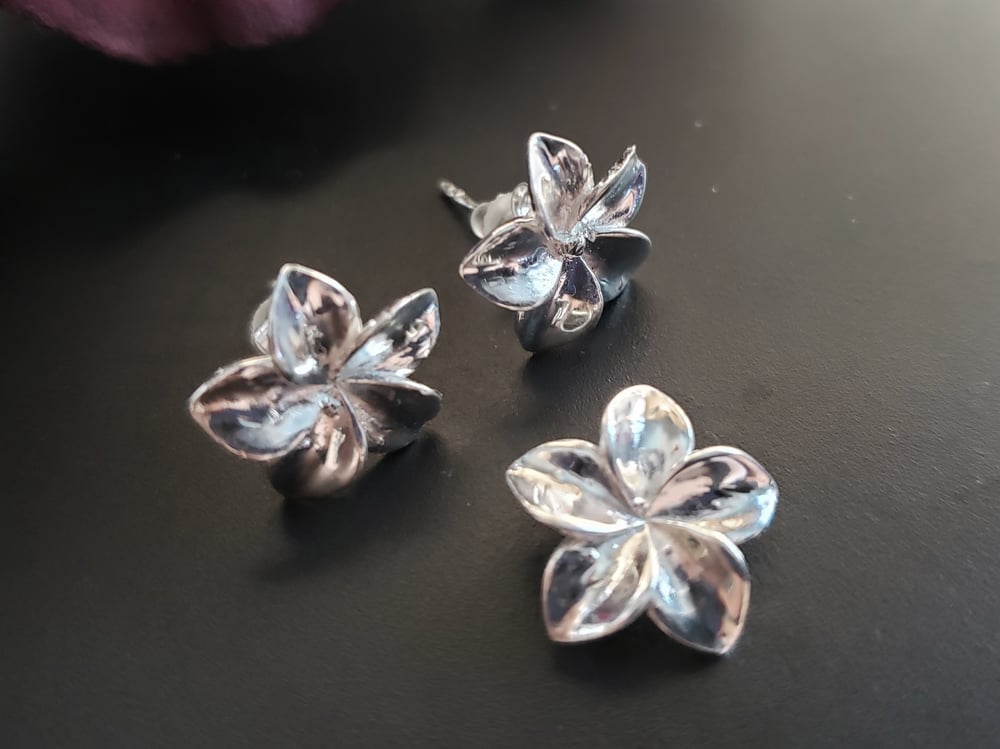 PH091 Flower Pendant Earring set