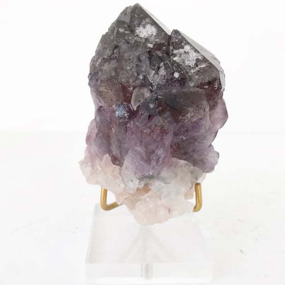 Image of Amethyst no.06 + Lucite and Brass Stand