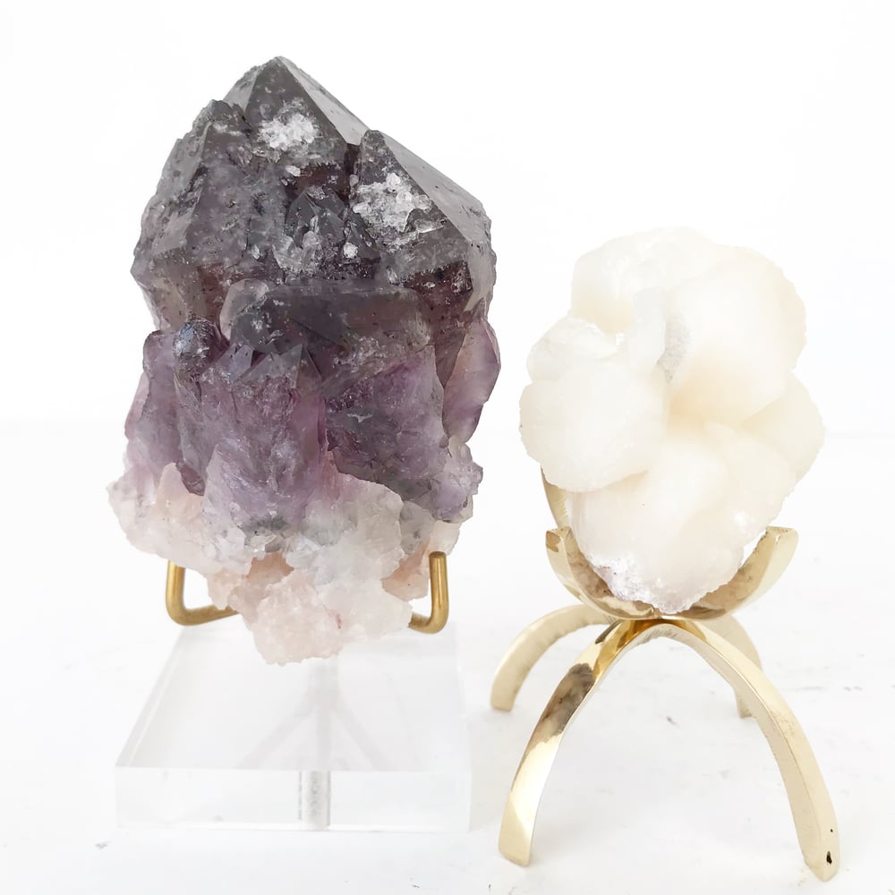 Image of Amethyst no.06 + Lucite and Brass Stand