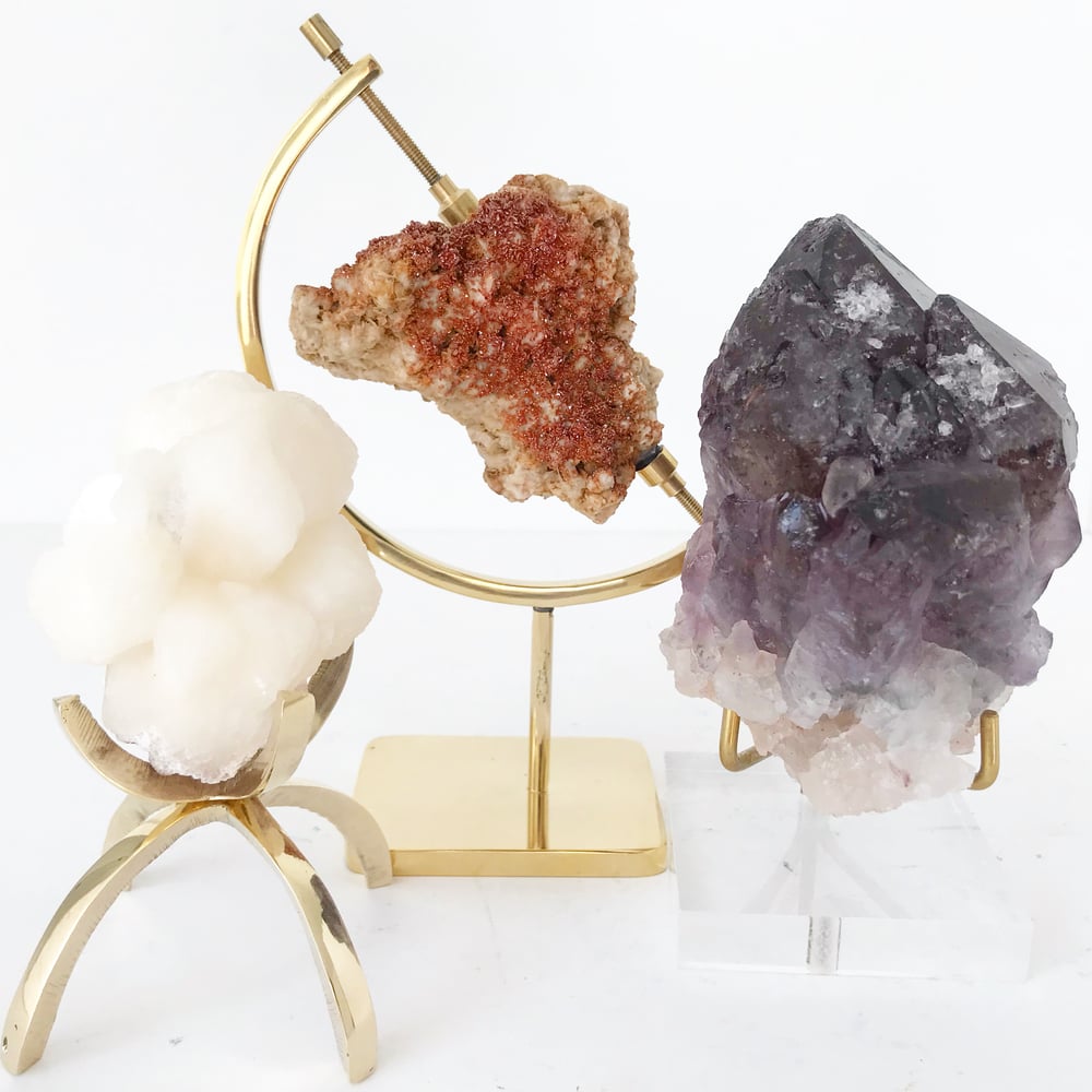 Image of Amethyst no.06 + Lucite and Brass Stand