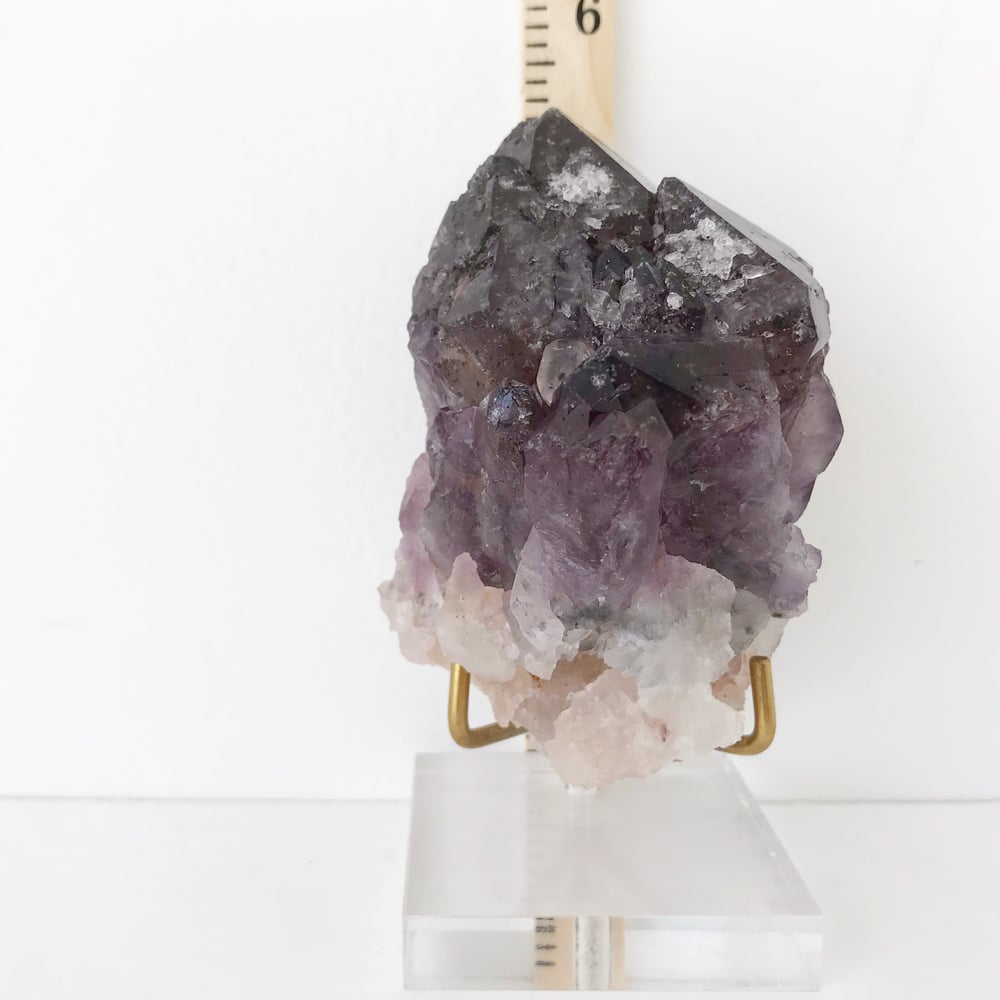 Image of Amethyst no.06 + Lucite and Brass Stand