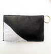 Piece Out Mini - Black, Copper and White Leather Card Holder