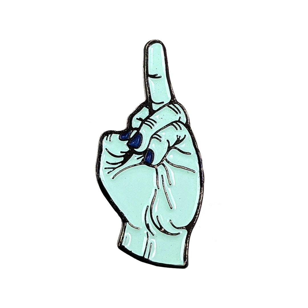 Image of Turned Up Enamel Pin