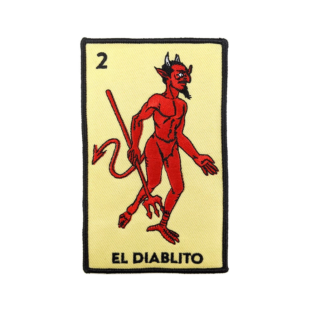 Image of El Diablito Loteria Card Patch