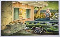 Green Flame ‘58 Fairlane Modified Litho Print