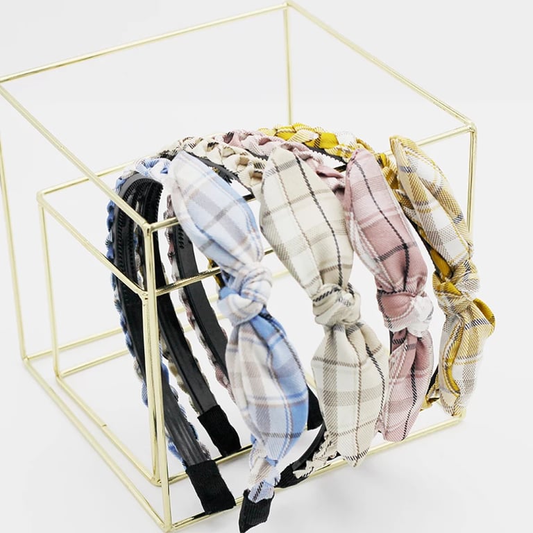 Plaid Bow Headband