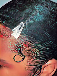 Image 1 of KICK IT SILVER HAIR PINS 