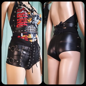 Image of Shorts with studs and rings