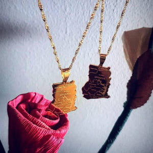 Image of GHANA MAP NECKLACE 