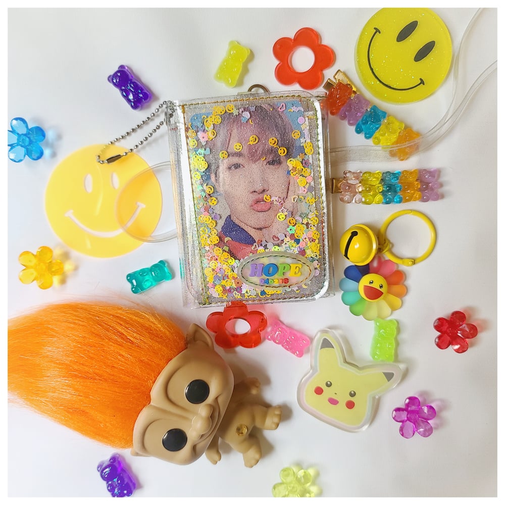 Image of ❤🧡💛PRE- ORDER HOBICORE JELLY WALLET💚💙💜 