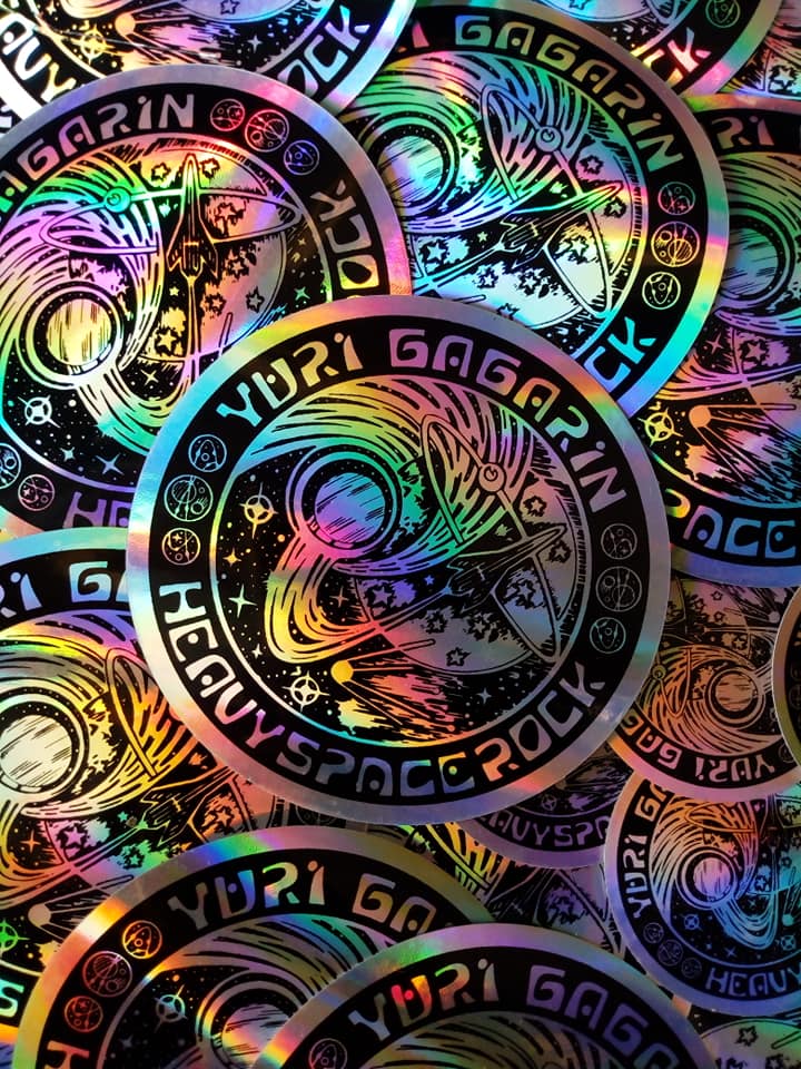 Large Holographic Stickers  YuriGagarin