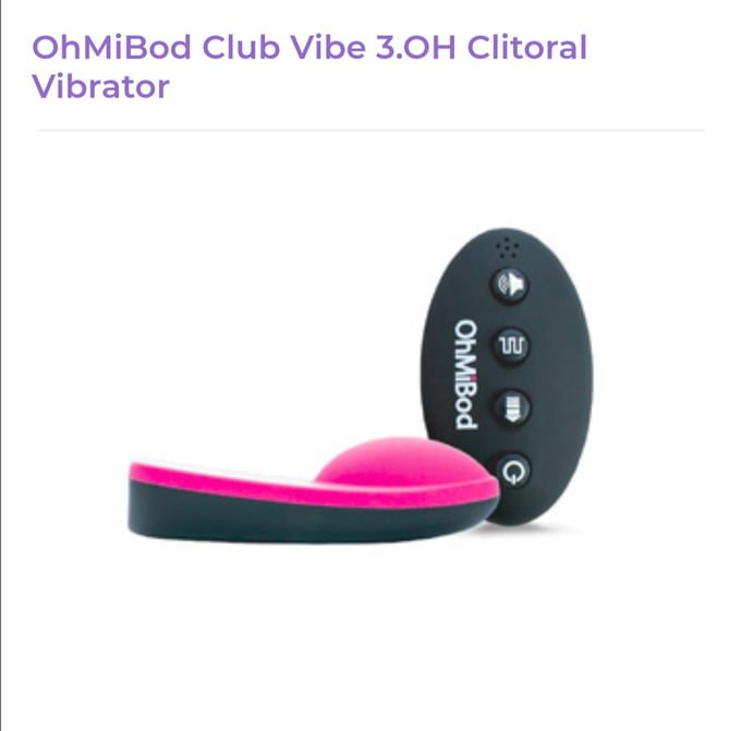Image of OhMiBod Club Vibe 3.OH Clitoral Vibrator