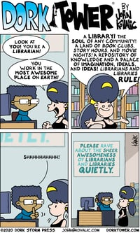 Rave About Librarians and Libraries Strip Poster