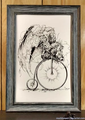 Image of BICYCLE MADNESS art piece with FREE shipping