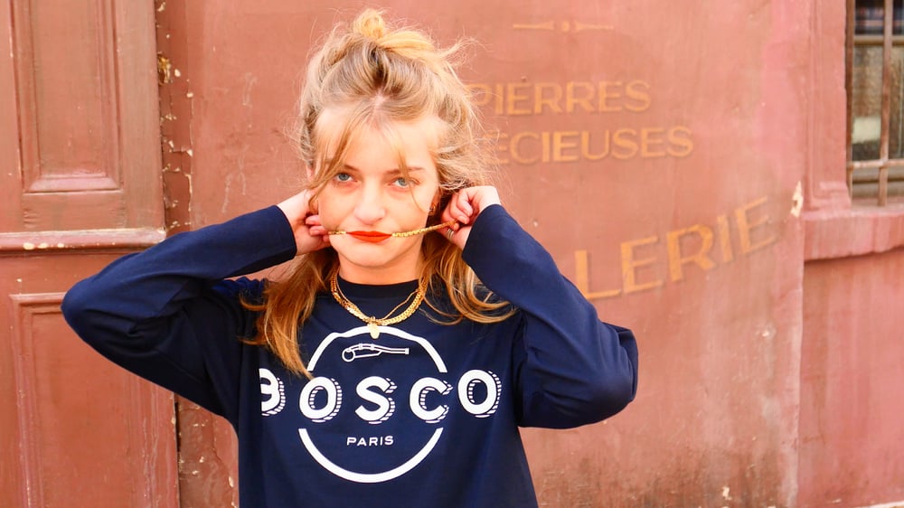 Image of      BOSCO PARIS T-shirt long sleeves full logo