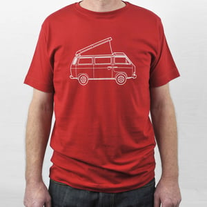 Image of VW campervan t-shirt T3 red