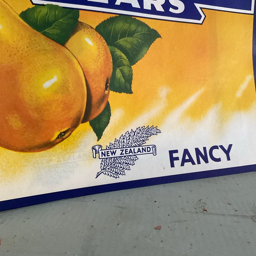 Image of 4 New Zealand Pear Labels (set no.3)