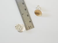 Image 4 of Curved Disc Post Earrings