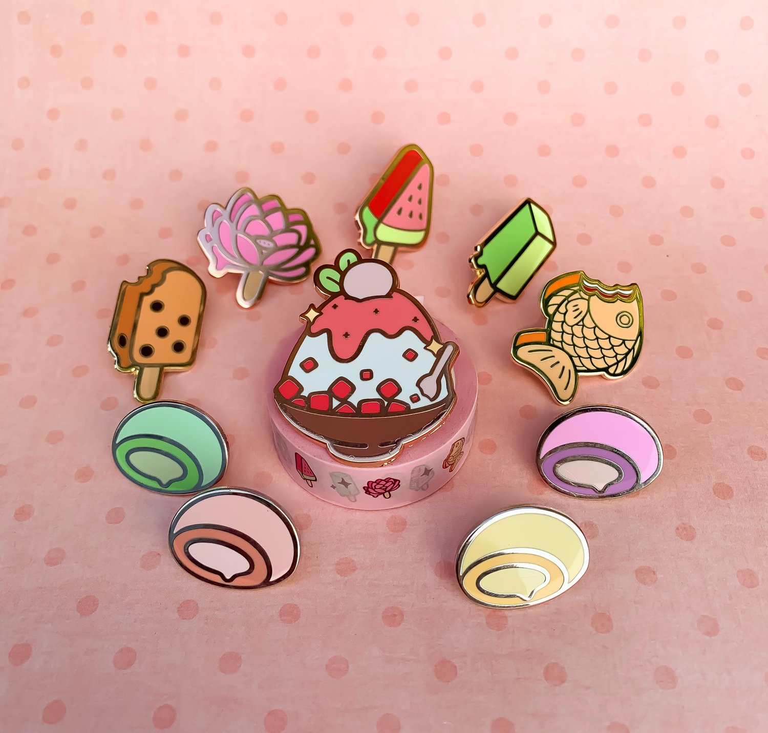 B Grade Pins: Asian Ice Cream Enamel Pins