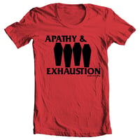 PRE-ORDER: Apathy & Exhaustion - Coffin Flag T-shirt (Red)