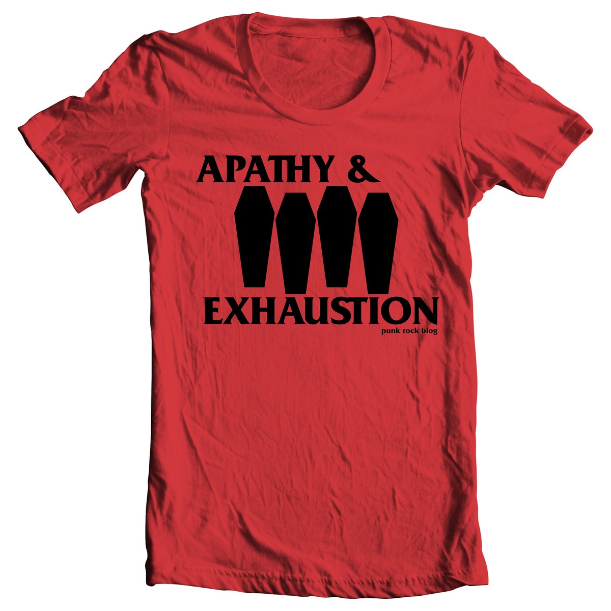 Image of PRE-ORDER: Apathy & Exhaustion - Coffin Flag T-shirt (Red)