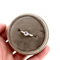 Image 1 of lavender rainbow moonstone ring