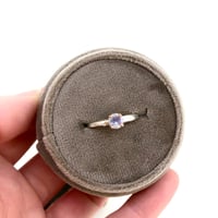 Image 3 of lavender rainbow moonstone ring