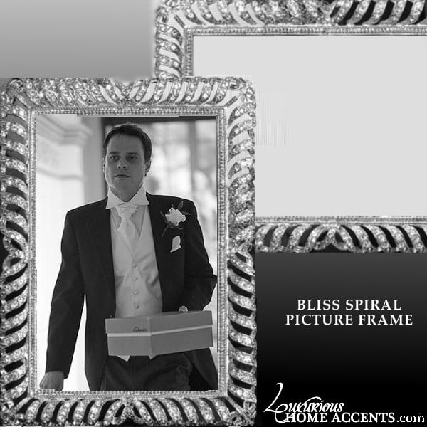 Image of Bliss Spiral Swarovski Crystal Picture Frame