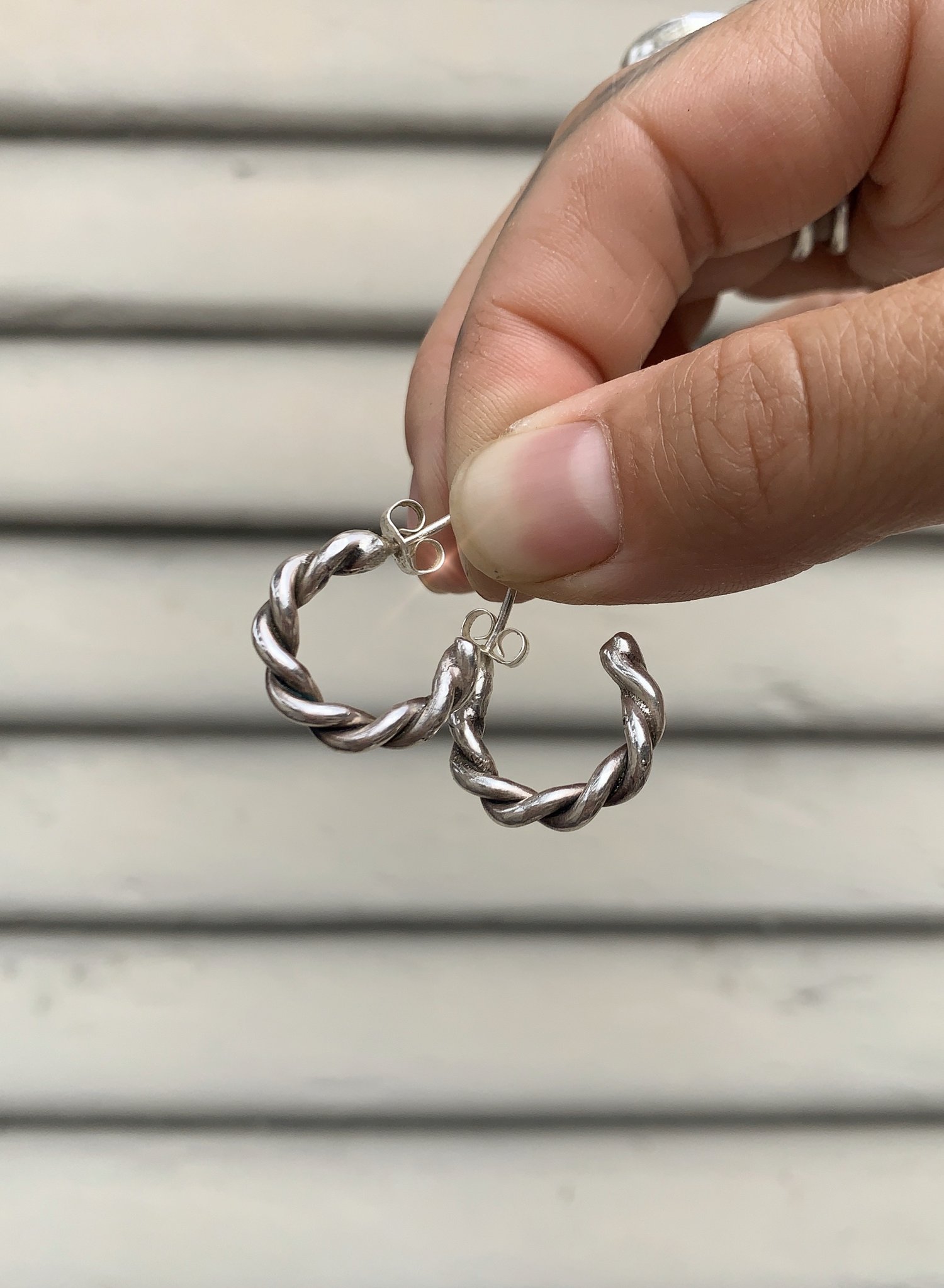 Image of Small Lasso Hoops, two sizes 