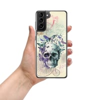 Image 9 of Colorful Human Skull and Butterflies Steampunk Style Clear Case for Samsung®