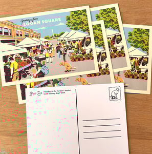 Image of Greetings from Logan Square postcards (set of 5)