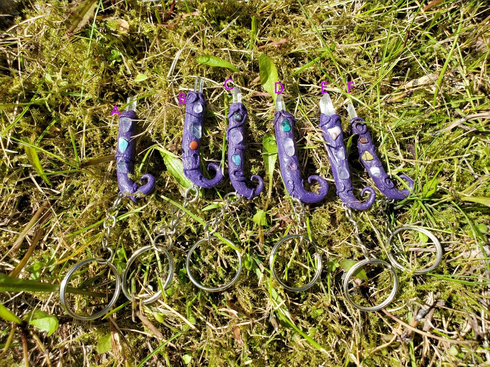 Mini Wand Keychains - Purple