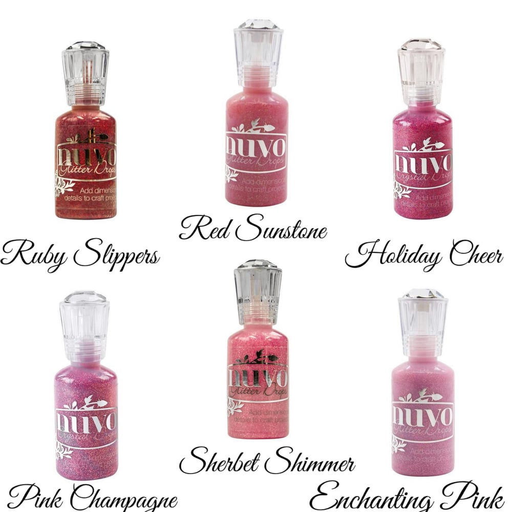 Image of Nuvo Glitter Drops ~ Red & Pinks