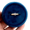 14k gold rainbow moonstone ring